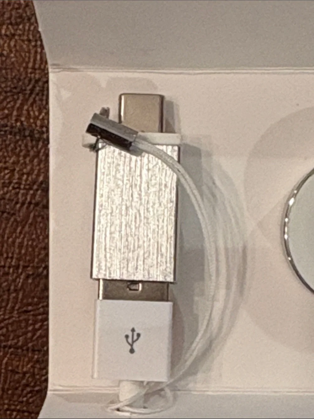 Smart Watch Charger with USB-C Adapter - White